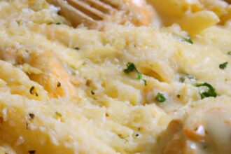 Garlic Parmesan Chicken Pasta Bake: Creamy Comfort Delight