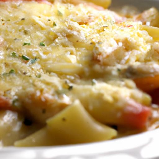 Garlic Parmesan Chicken Pasta Bake: creamy Comfort Delight