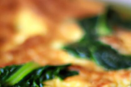 Wholesome Spinach & Cheese Omelet: A Nutritious Delight