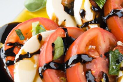 Drizzle Delight: Balsamic Glaze Elevates Caprese Salad