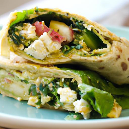 Quick & Tasty: Spinach Feta Egg Wrap in 15 Minutes