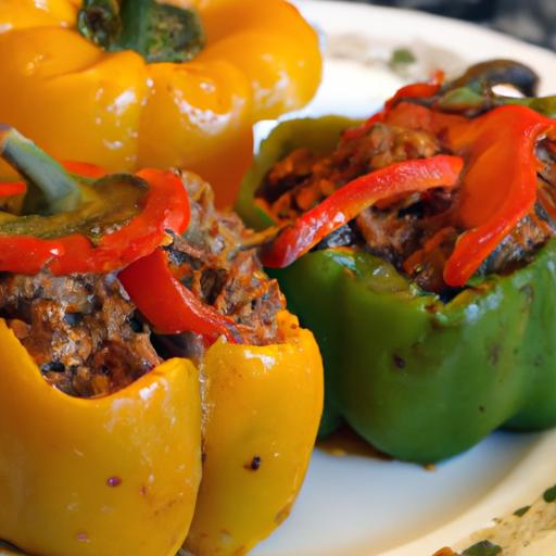 Keto-Friendly Stuffed ‍Bell Peppers with Savory Ground⁣ beef