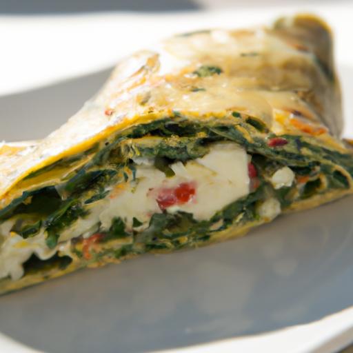 Quick & Tasty: Spinach Feta Egg Wrap in 15‍ Minutes