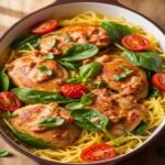 Tuscan Chicken with Spaghetti Squash
