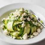Greek Zucchini Ribbon Salad with Feta and Fresh Herbs