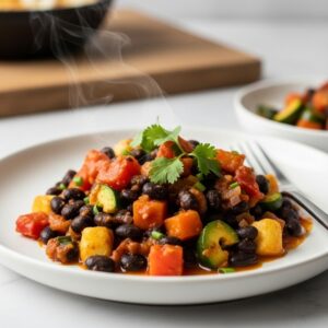 Latin-Style Black Bean Skillet