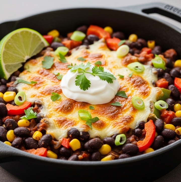 Latin-Style Black Bean Skillet