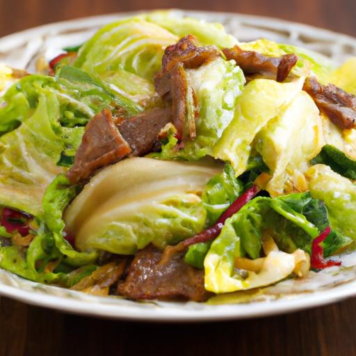 Quick & Tasty: Chinese Beef and ‍Cabbage Stir Fry Recipe