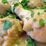 Savor Creamy Garlic Herb Cajun Chicken Thighs Delight