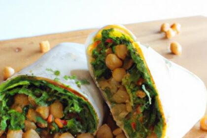 Wholesome & Wallet-Friendly: Chickpea Spinach Wrap Delight