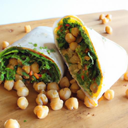 Wholesome & Wallet-Friendly: Chickpea Spinach Wrap Delight