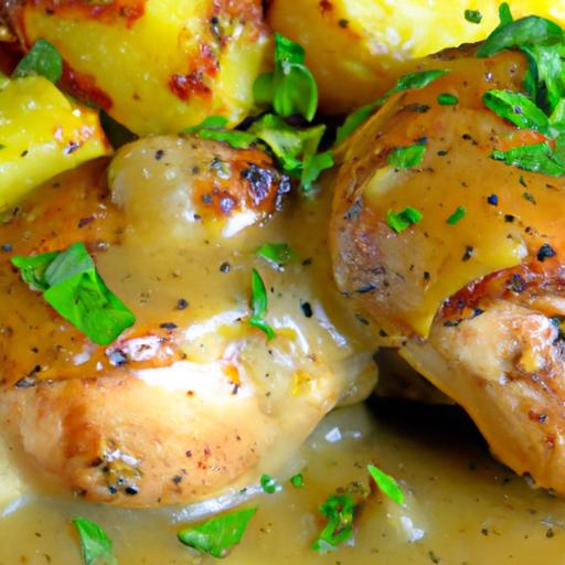 Savor Creamy Garlic Herb Cajun Chicken thighs Delight