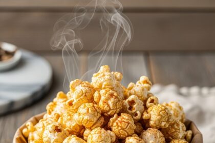 Smoky Garlic Butter Popcorn