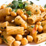 Fiery Flavor in 15: Quick Spicy Chickpea Pasta Recipe