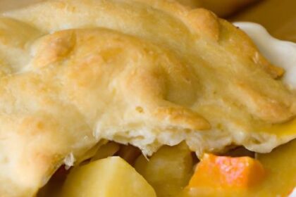 Easy Crock Pot Chicken Pot Pie with Biscuits on a Budget