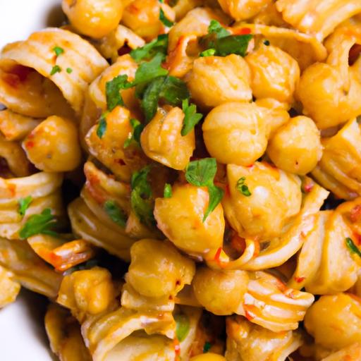 Fiery Flavor in 15: Quick Spicy⁢ Chickpea Pasta recipe