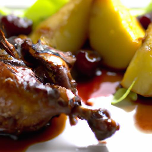 Savory Duck Confit Meets Tangy Cherry Reduction Delight