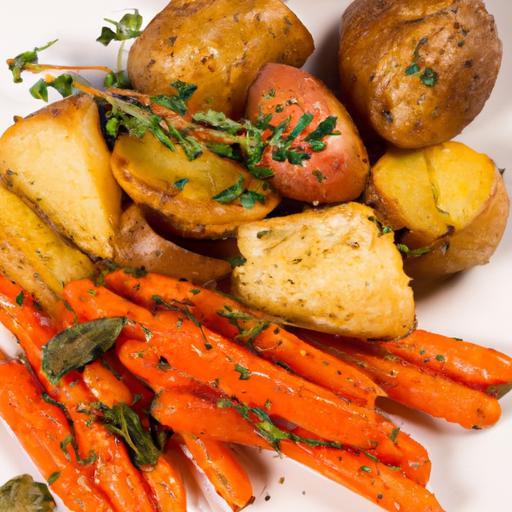 Garlic Herb Roasted Potatoes & Carrots: A Flavorful Feast