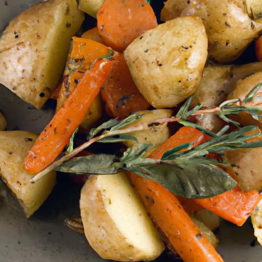 Garlic Herb ⁣Roasted Potatoes⁢ & Carrots: A ⁣Flavorful Feast