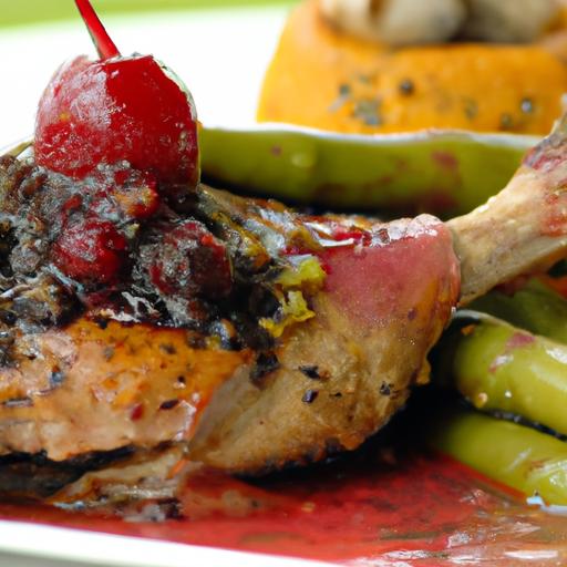 Savory Duck Confit Meets Tangy Cherry Reduction Delight