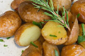 Golden Rosemary Roasted Potatoes: Crispy Herb Delight