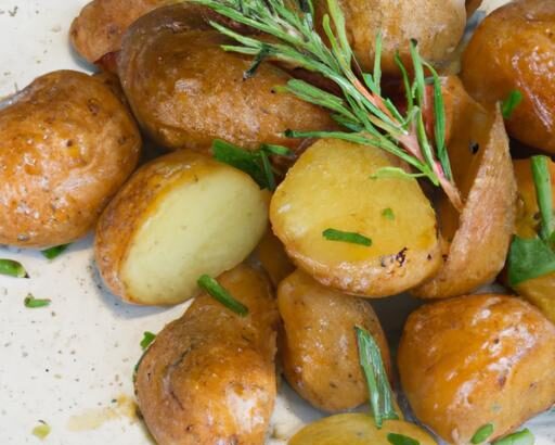 Golden Rosemary Roasted Potatoes: Crispy Herb Delight