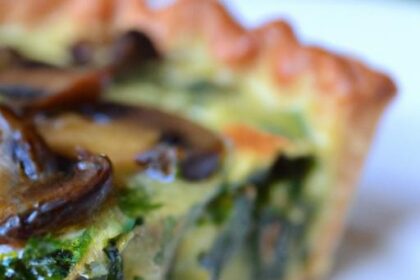 Savory Spinach and Mushroom Quiche: A Delightful Twist