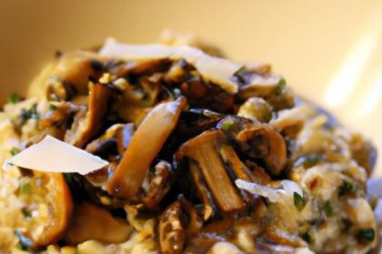 Savor the Creamy Comfort of Homemade Mushroom Risotto