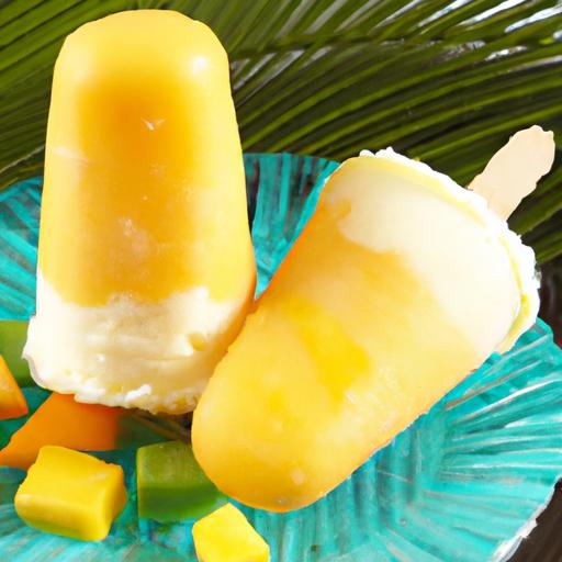 Tropical Delight: how to Make Refreshing Coconut Mango Pops