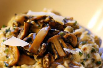 Savor the Creamy Comfort of Homemade Mushroom Risotto