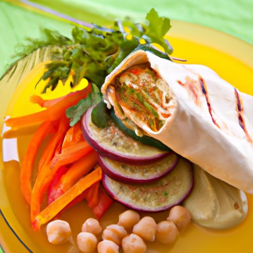 Wrap Up Fresh Flavor: The Ultimate ​Hummus Veggie Delight