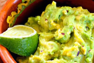 Zesty Classic Guacamole with Lime: A Timeless Avocado Treat