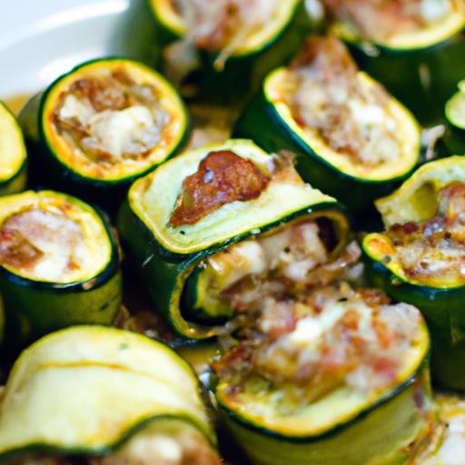 Savory Zucchini Rolls Stuffed with Meat and Rice Delight