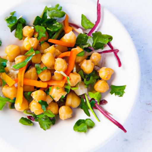 Bright & Budget-Friendly Carrot Chickpea salad with Lemon Parsley