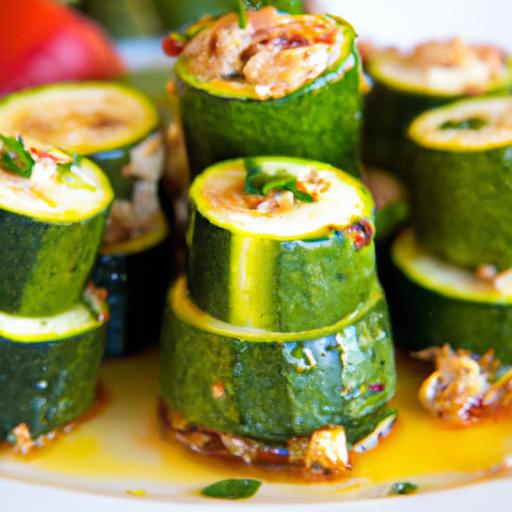 Savory Zucchini Rolls Stuffed with Meat and Rice Delight