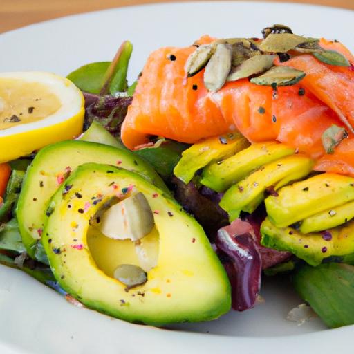 Power-Packed‍ Salmon Avocado Salad: A Protein delight
