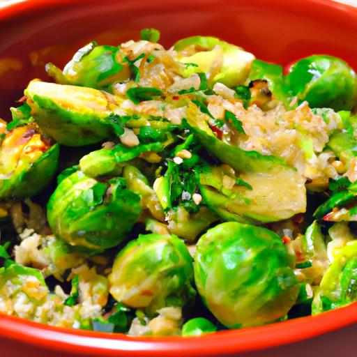 maebells' Crispy ⁢Brussels Sprout Fried Rice: A Gluten-free Delight