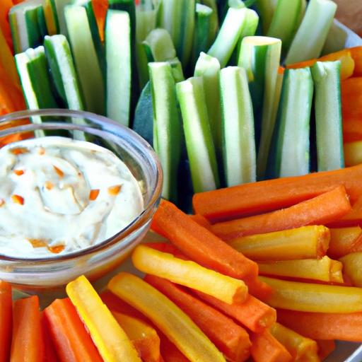 Crunchy Veggie Sticks and Dips: Healthy Snack Delights