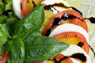 Elevate Caprese Salad with a Rich Balsamic Glaze Twist